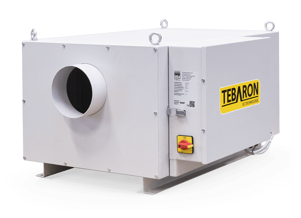TEBARON EH1-EC | Anwendungsfall: Emulsionsnebel | Filterungsverfahren: mechanisch | Maschinenraumarbeitsgröße: klein bis mittel | Absaugleistung: 600 – 720 m³/h