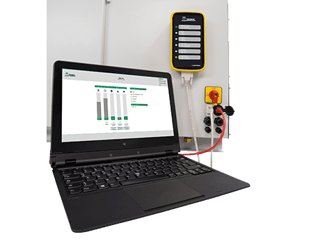 ISI-TRONIC - digital filter unit control for all ISI unit series. | Control of air flow rate and control reserve. | Monitoring the degree of contamination of the filter media. | Connection to the company network. | Monitoring via laptop or Android smartphone possible. The ISI-CONTROL can be purchased as an accessory.